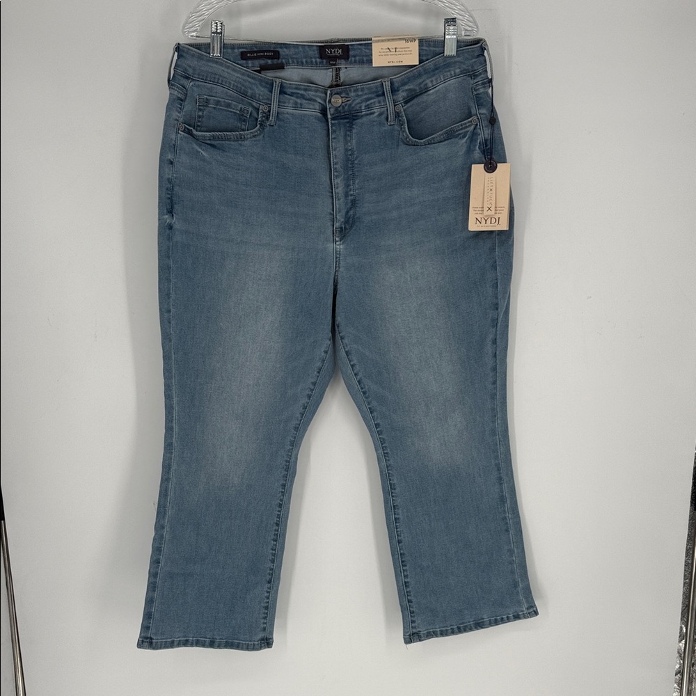 NWT NYDJ HR BILLIE ANKLE JEANS SUNBREEZE SIZE 16wp mini boot - Picture 3 of 8